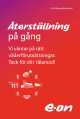 Skylt Återställning på gång